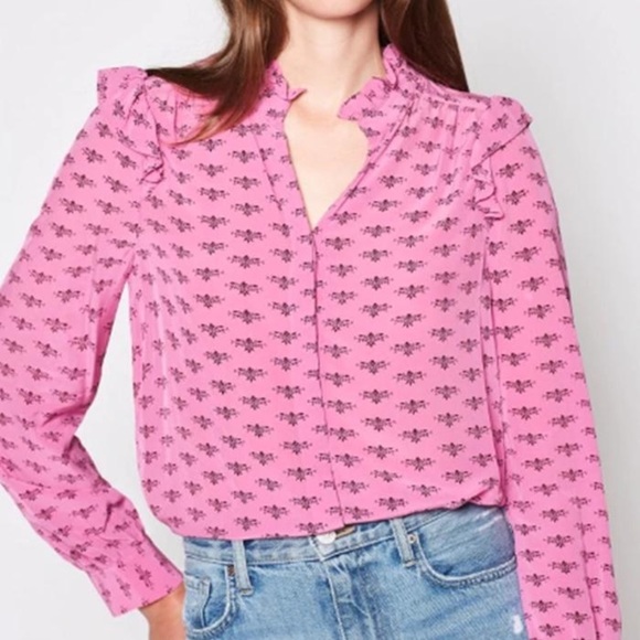 Joie Mintee Blouse in Orchid - Picture 1 of 15